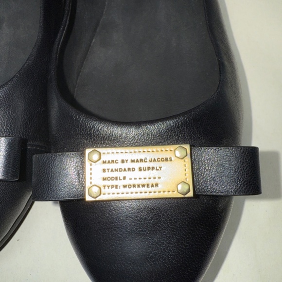 Marc by Marc Jacobs Tuxedo Black Ballet Flats Size 38 - Picture 3 of 6